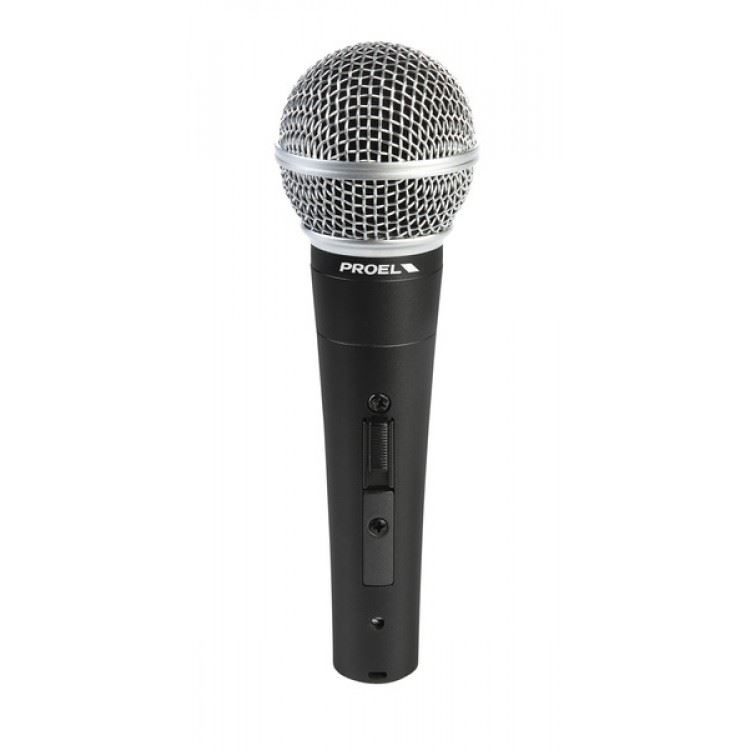 Proel DM580LC mikrofon dynamiczny z wyłącznikiem